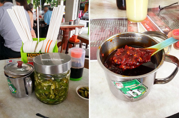 Condiments @ Yi Poh Restaurant Menu, Petaling Jaya